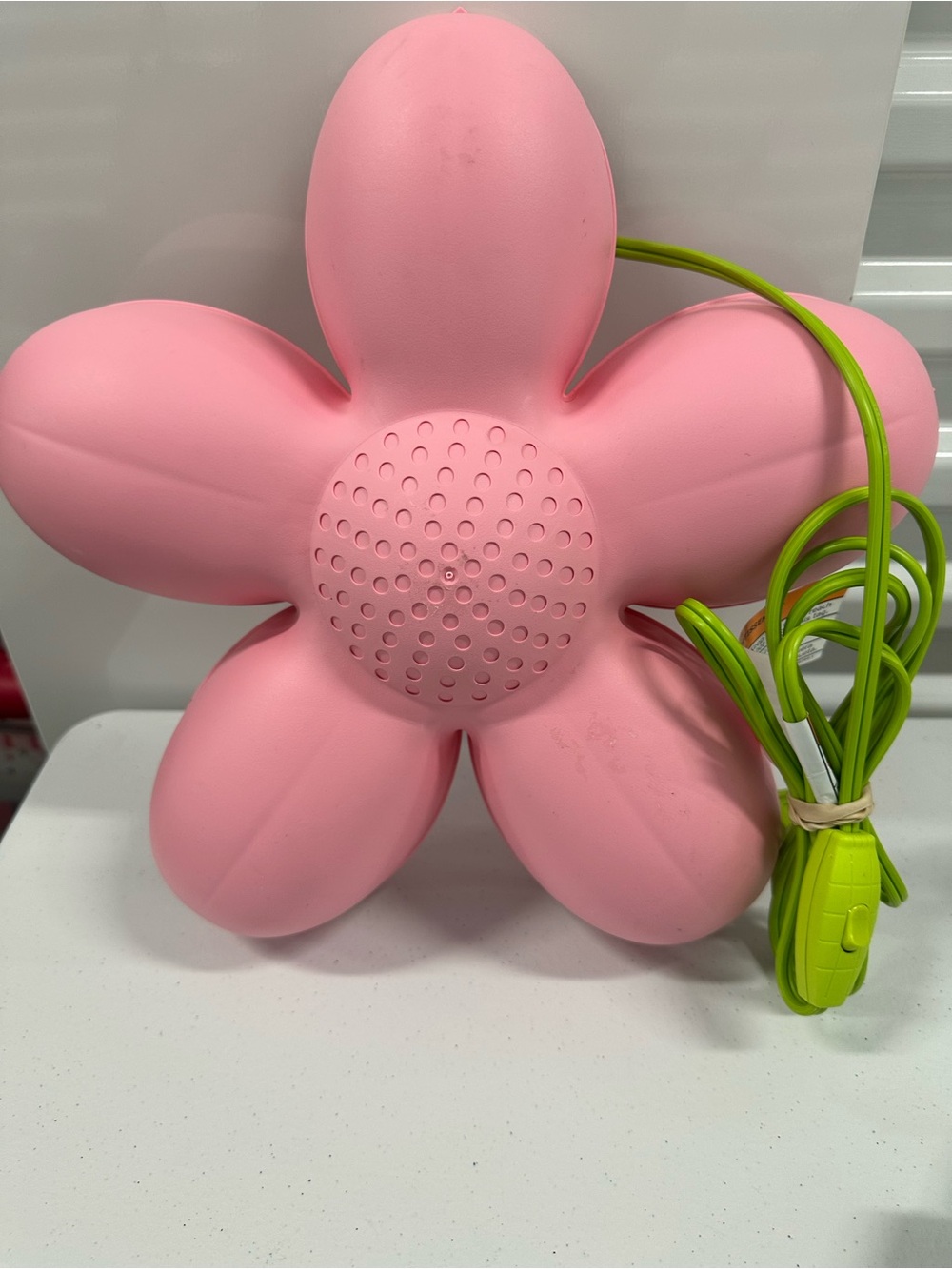 Vintage IKEA Smila Blomma Pink Green Flower Light / Wall Lamp - Tested Working